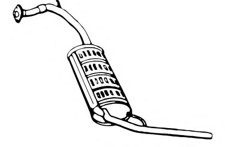 FONOS 620007 Глушитель выхлопных газов конечный 