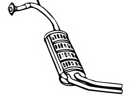 FONOS 620008 Глушитель выхлопных газов конечный 