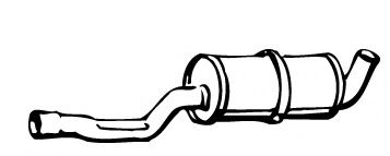 FONOS 813367 Средний глушитель выхлопных газов 