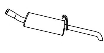 FONOS 619791 Глушитель выхлопных газов конечный 