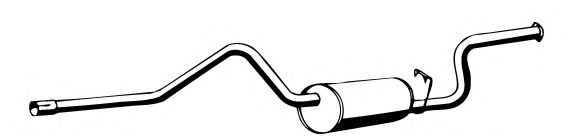 FONOS 619822 Глушитель выхлопных газов конечный 