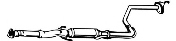 FONOS 620898 Средний глушитель выхлопных газов 