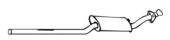 FONOS 813962 Средний глушитель выхлопных газов 