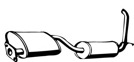 FONOS 619698 Глушитель выхлопных газов конечный 