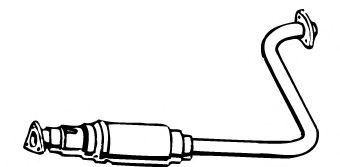 FONOS 620668 Средний глушитель выхлопных газов 