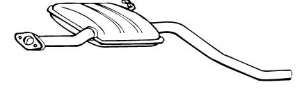 FONOS 619438 Средний глушитель выхлопных газов 