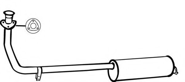 FONOS 816368 Средний глушитель выхлопных газов 