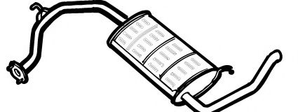 FONOS 620435 Глушитель выхлопных газов конечный 