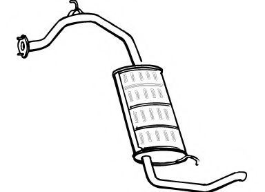 FONOS 620436 Глушитель выхлопных газов конечный 