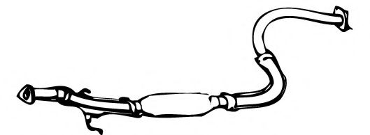 FONOS 620448 Средний глушитель выхлопных газов 