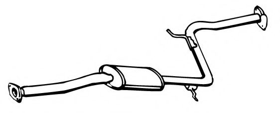 FONOS 620453 Средний глушитель выхлопных газов 