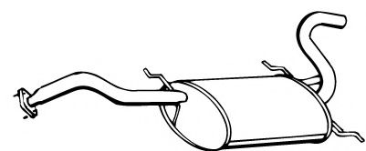 FONOS 620496 Глушитель выхлопных газов конечный 