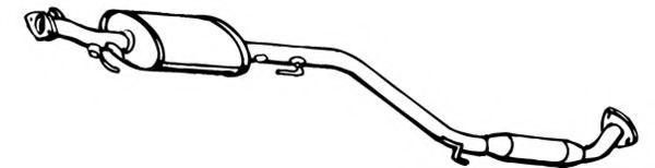 FONOS 620017 Средний глушитель выхлопных газов 