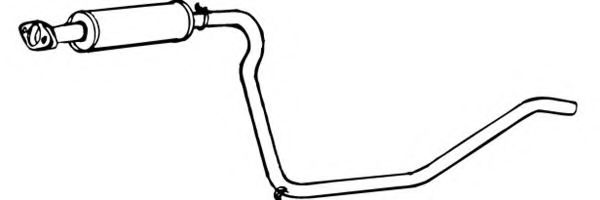 FONOS 17337 Средний глушитель выхлопных газов для OPEL KADETT E COMBO (Опель Кадэтт э комбо) FONOS 17337 Средний глушитель выхлопных газов для OPEL KADETT E COMBO (Опель Кадэтт э комбо)