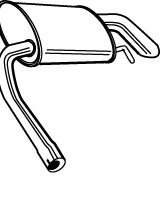 FONOS 619565 Глушитель выхлопных газов конечный 