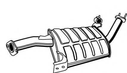 FONOS 619643 Средний глушитель выхлопных газов 