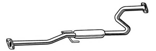 FONOS 620741 Средний глушитель выхлопных газов 