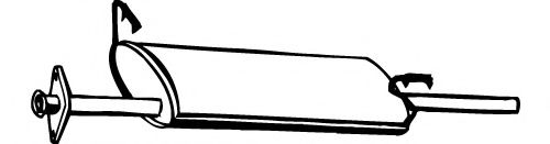 FONOS 619924 Средний глушитель выхлопных газов 