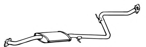 FONOS 620941 Средний глушитель выхлопных газов 