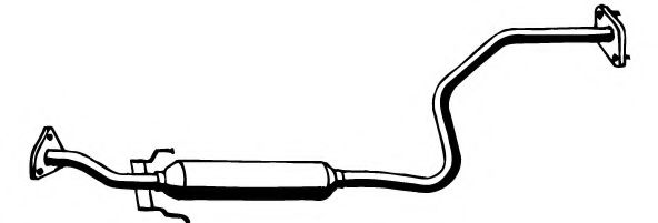 FONOS 818127 Средний глушитель выхлопных газов 