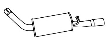 FONOS 619725 Глушитель выхлопных газов конечный 