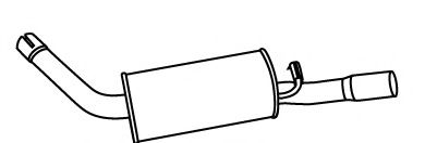 FONOS 619726 Глушитель выхлопных газов конечный 