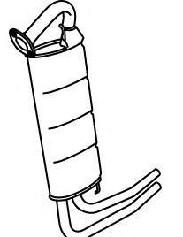 FONOS 620751 Глушитель выхлопных газов конечный 