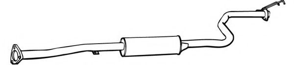 FONOS 620754 Средний глушитель выхлопных газов 