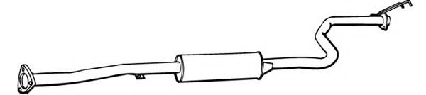 FONOS 620755 Средний глушитель выхлопных газов 