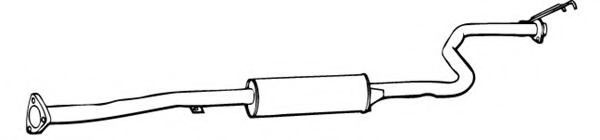 FONOS 818760 Средний глушитель выхлопных газов 