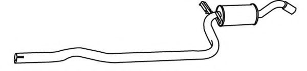 FONOS 619448 Средний глушитель выхлопных газов 