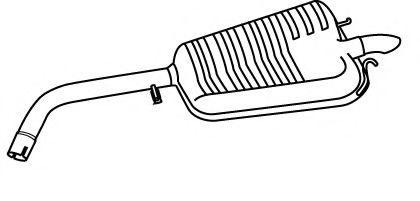 FONOS 619847 Глушитель выхлопных газов конечный 
