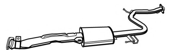 FONOS 620123 Средний глушитель выхлопных газов 