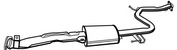 FONOS 620125 Средний глушитель выхлопных газов 