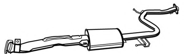 FONOS 620130 Средний глушитель выхлопных газов 