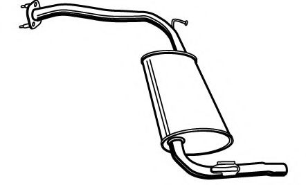 FONOS 620135 Глушитель выхлопных газов конечный 