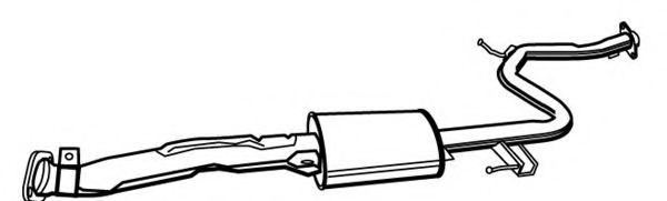 FONOS 620137 Средний глушитель выхлопных газов 