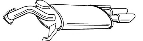 FONOS 612438 Глушитель выхлопных газов конечный для MITSUBISHI (Митсубиши/митсубиси) FONOS 612438 Глушитель выхлопных газов конечный для MITSUBISHI (Митсубиши/митсубиси)