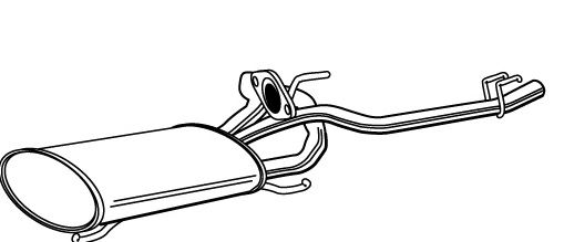 FONOS 620527 Глушитель выхлопных газов конечный 