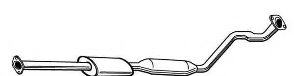 FONOS 620023 Средний глушитель выхлопных газов 