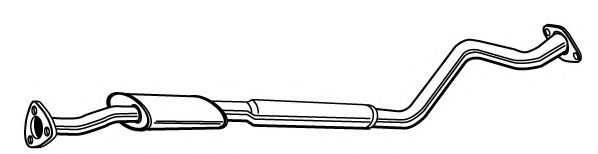 FONOS 620025 Средний глушитель выхлопных газов 