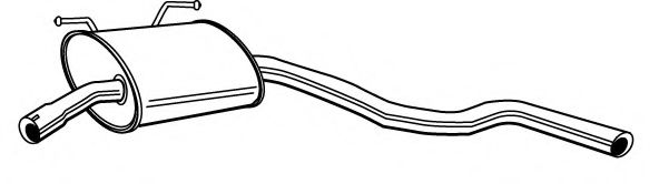 FONOS 619973 Средний глушитель выхлопных газов 