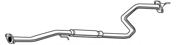 FONOS 620012 Средний глушитель выхлопных газов 