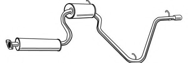 FONOS 620112 Глушитель выхлопных газов конечный 