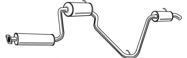 FONOS 620113 Глушитель выхлопных газов конечный 