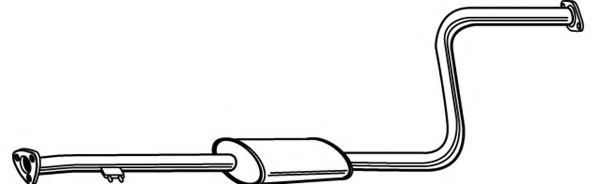 FONOS 620013 Средний глушитель выхлопных газов 