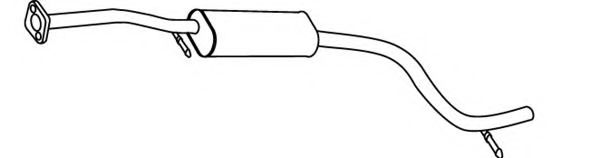 FONOS 619480 Средний глушитель выхлопных газов 
