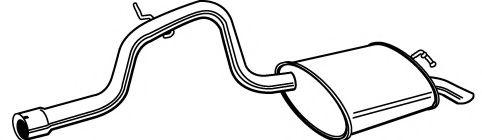 FONOS 619616 Глушитель выхлопных газов конечный 