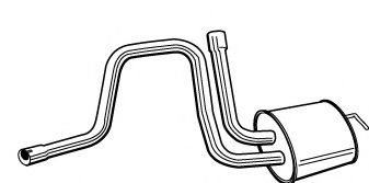 FONOS 619642 Средний глушитель выхлопных газов 