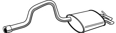 FONOS 619653 Глушитель выхлопных газов конечный 